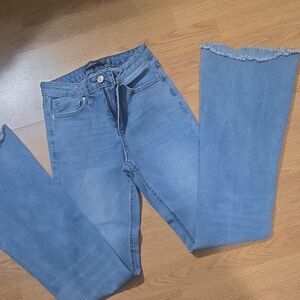 Indigo Rising Flared Jeans